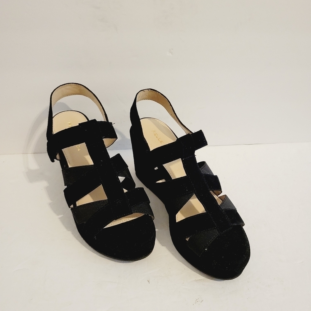 New Pelle Moda Women's High Heel's Suede Sandals, Size 6,5